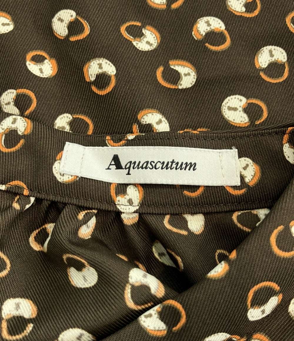 アクアスキュータム 長袖ワンピース レディース SIZE M Aquascutum