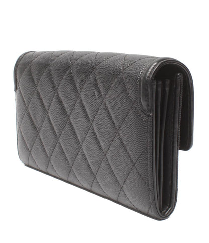 CHANEL 長財布 ゴールド金具 CCフィグリー キャビアスキン A84448 レディース シャネル