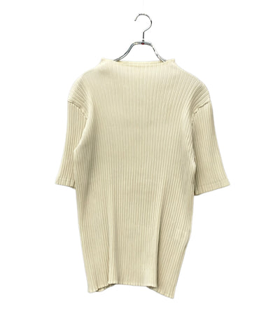 ISSEY MIYAKE 半袖シャツ ブラウス プリーツ HATCHING PLEATS IM61FJ647 レディース SIZE 2 (M) イッセイミヤケ