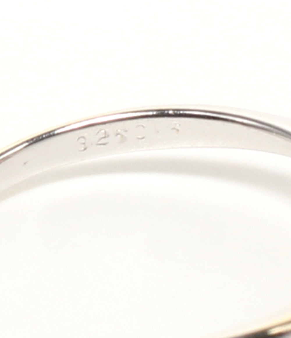 美品 リング 指輪 K18WG ルビー 0.25ct ダイヤ 0.15ct ハートモチーフ レディース SIZE 11号