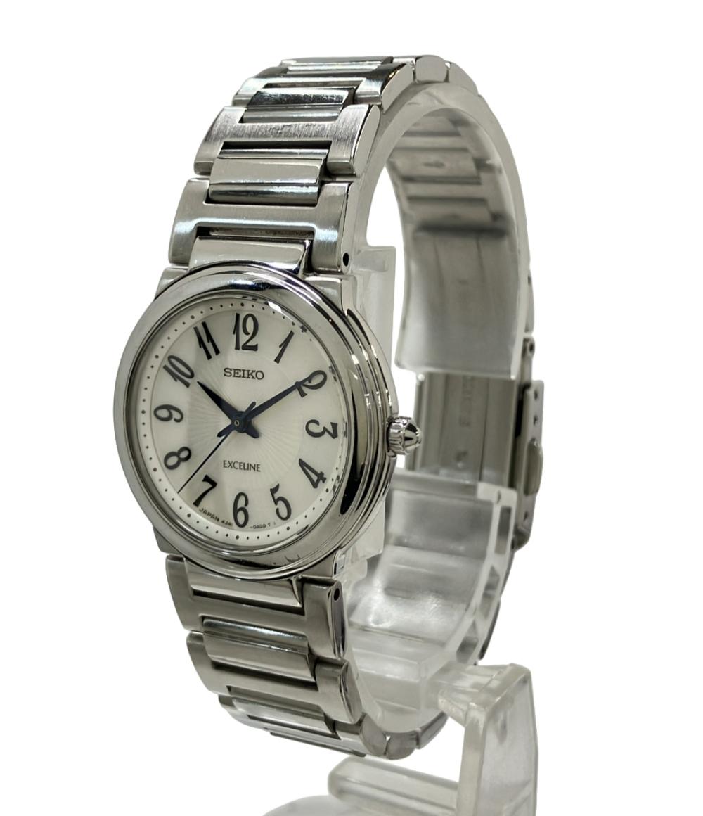 SEIKO 腕時計 エクセリーヌ EXCELINE クオーツ ホワイト 4J41-0AE0