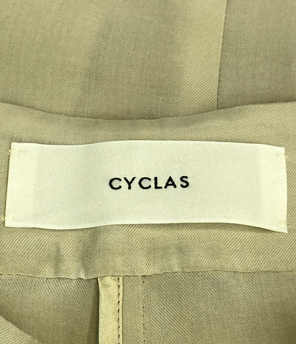 CYCLAS ノーカラージャケット レディース SIZE 36 (S) シクラス