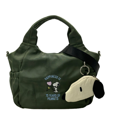 Y SACCS PEANUTS 2way ハンドバッグ ショルダーバッグ 斜め掛け スヌーピー 75th レディース イザック ピーナッツ