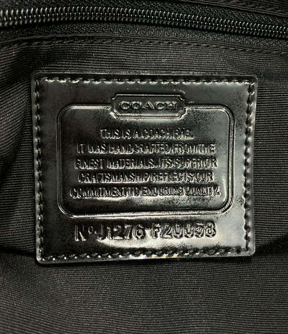 美品 COACH トートバッグ ショルダーバッグ 2WAY チェック柄 シグネチャー F20058 メンズ コーチ