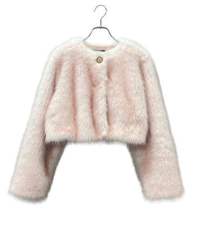 Riu ノーカラーコート short coat レディース SIZE F (M) リウ