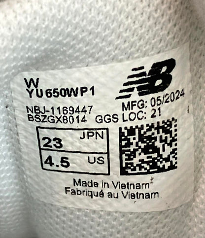 ニューバランス ローカットスニーカー YU650 フレッシュフォーム 650 YU650WP1 キッズ SIZE 23.0 NEW BALANCE