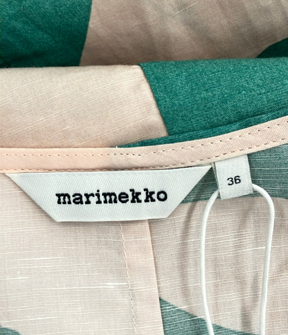 美品 marimekko 半袖ワンピース レディース SIZE 36 (S) マリメッコ