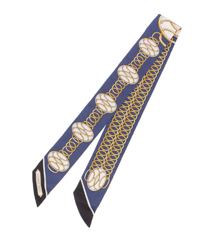 美品 HERMES スカーフ シルク100％ ツイリー レディース エルメス