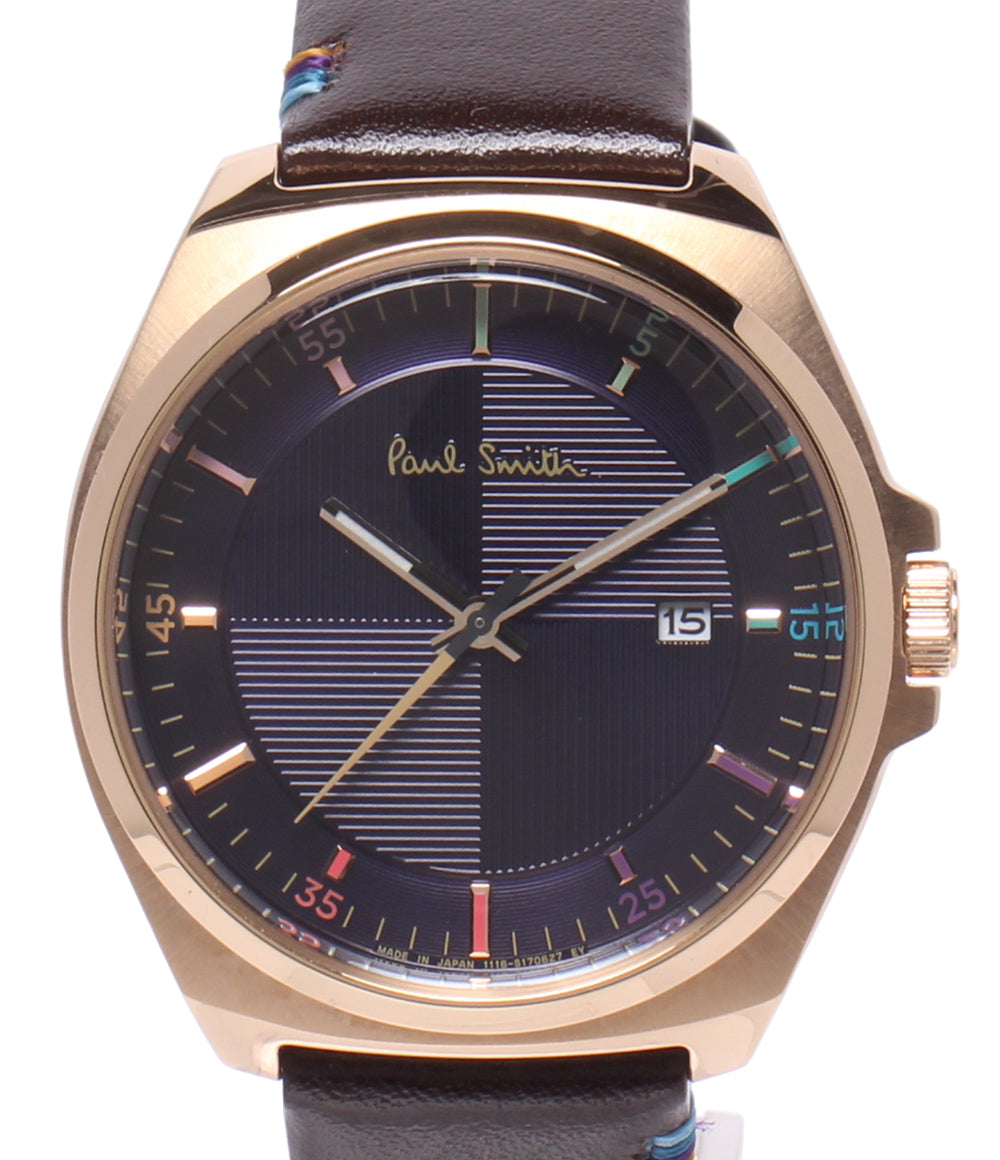 Paul Smith 腕時計 クローズド アイズ クオーツ ブルー BV1-224-70 メンズ ポール・スミス