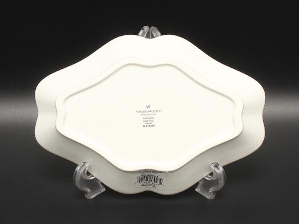 美品 ウエッジウッド ダイヤディッシュ 皿 22cm インタグリオ プラチナ WEDGWOOD
