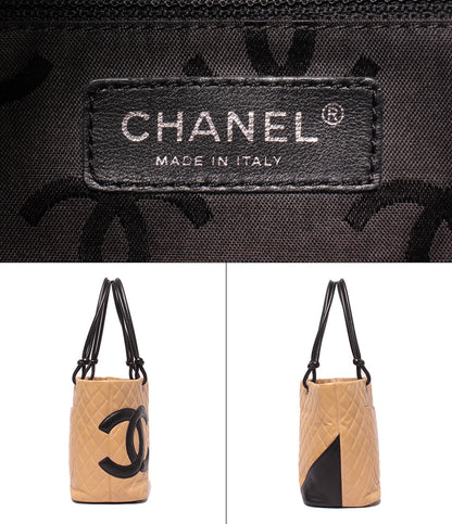 CHANEL トートバッグ ショルダーバッグ 肩掛け シルバー金具 9番台 カンボンライン　ココマーク カーフスキン レディース シャネル