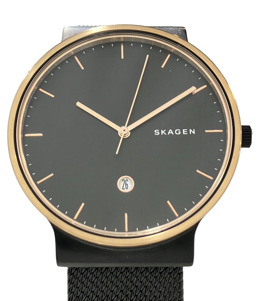 SKAGEN 腕時計 クオーツ ブラック SKW6296 メンズ スカーゲン