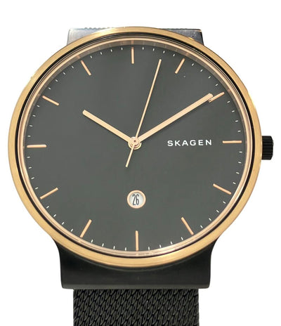 SKAGEN 腕時計 クオーツ ブラック SKW6296 メンズ スカーゲン