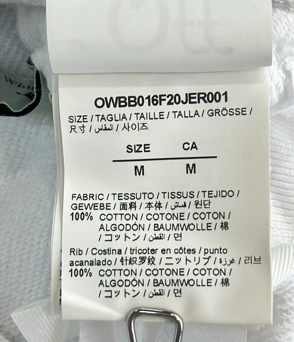 OFF-WHITE レインボーロゴ パーカー レディース SIZE M オフホワイト