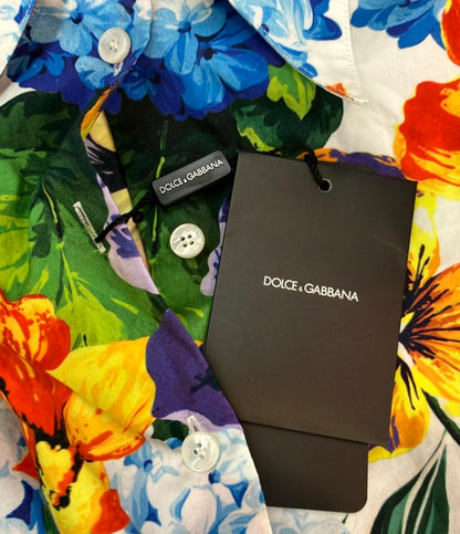 美品 DOLCE&GABBANA 長袖シャツ FloralprintShirt  インポート タグ付き レディース SIZE 38 (S) ドルチェアンドガッバーナ