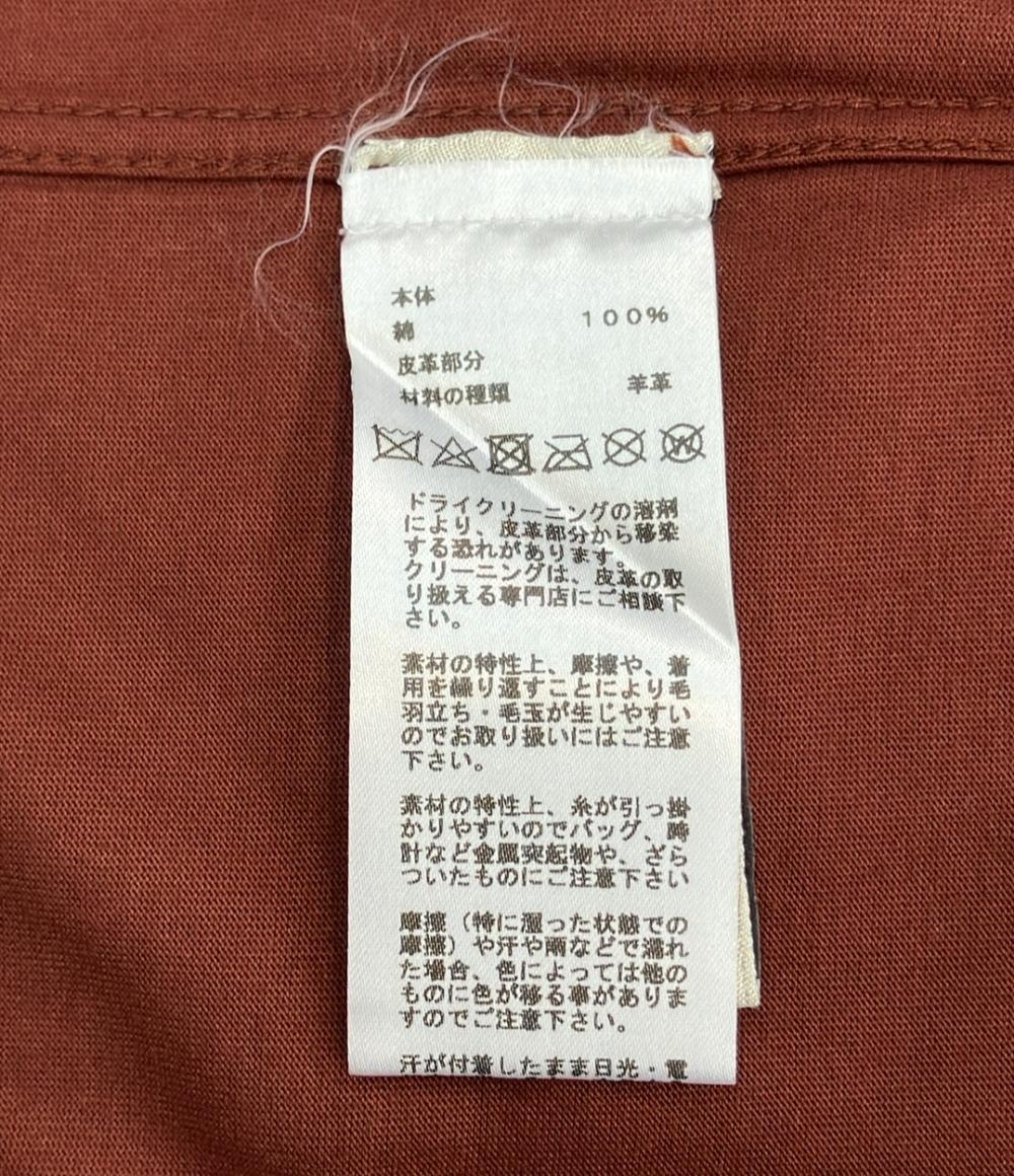 美品 HERMES 半袖Tシャツ レザーパッチ 22SS メンズ SIZE XS エルメス