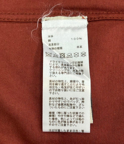 美品 HERMES 半袖Tシャツ レザーパッチ 22SS メンズ SIZE XS エルメス