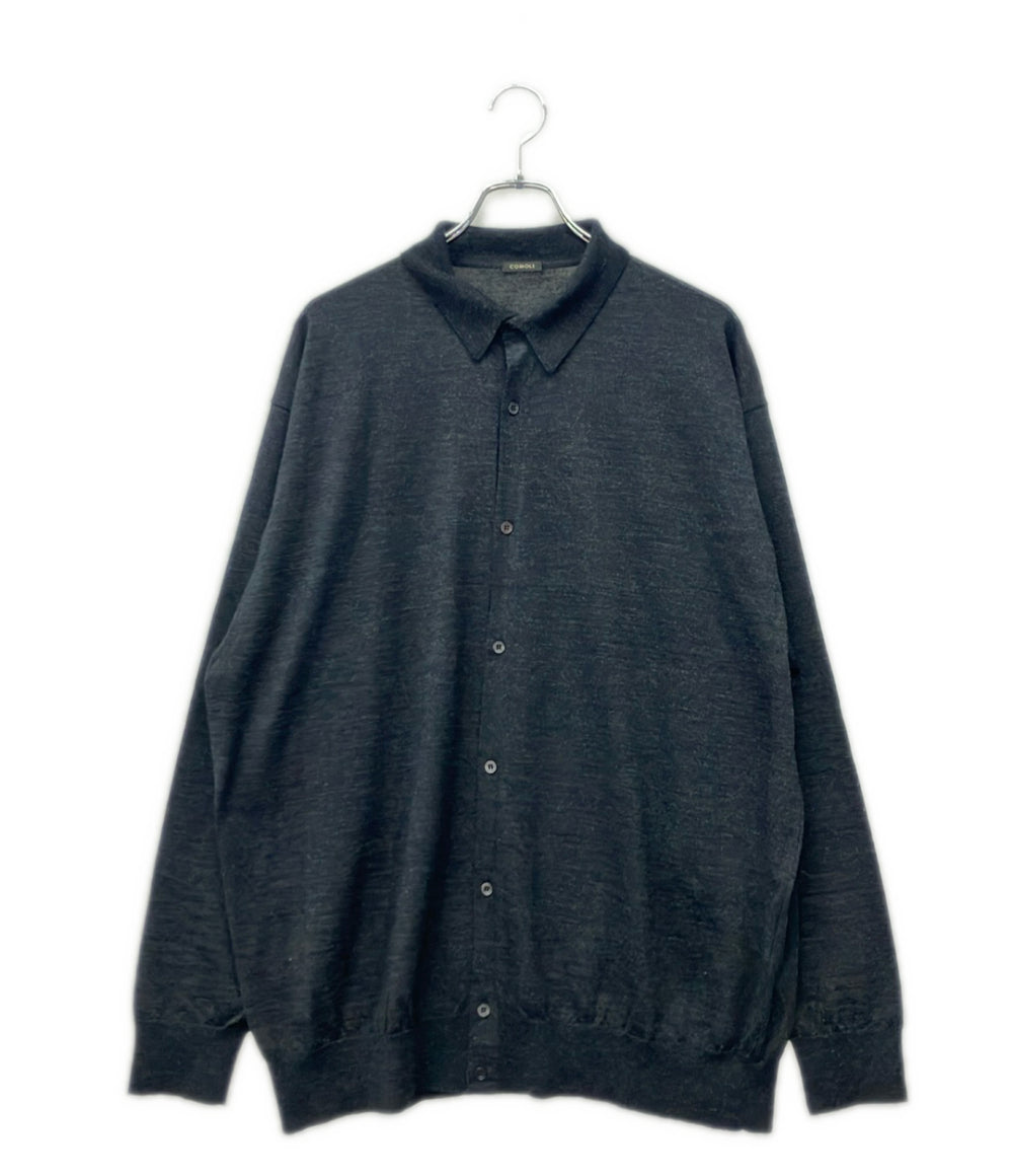 COMOLI ウール 衿つき カーディガン C03-06011 メンズ SIZE 3 コモリ