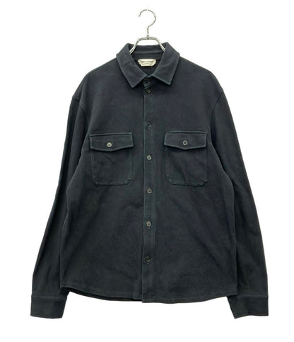 SAINT LAURENT 長袖シャツ ピケシャツ ダブルポケット メンズ SIZE L サンローラン