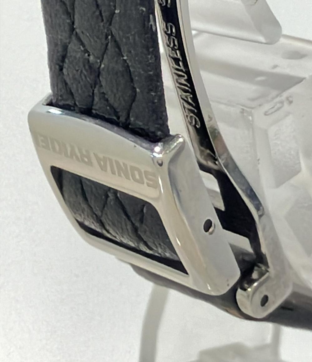 ソニアリキエル 腕時計 クオーツ ブラック SR8021 レディース Sonia Rykiel