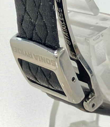 ソニアリキエル 腕時計 クオーツ ブラック SR8021 レディース Sonia Rykiel