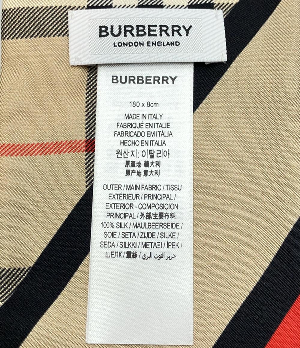 BURBERRY スカーフ シルク100% ノバチェック レディース バーバリー