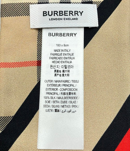 BURBERRY スカーフ シルク100% ノバチェック レディース バーバリー
