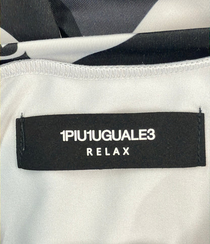 1PIU1UGUALE3 RELAX 総柄ラッシュガード ノースリーブ ハーフパンツ セットアップ メンズ SIZE S ウノピゥウノウグァーレトレ
