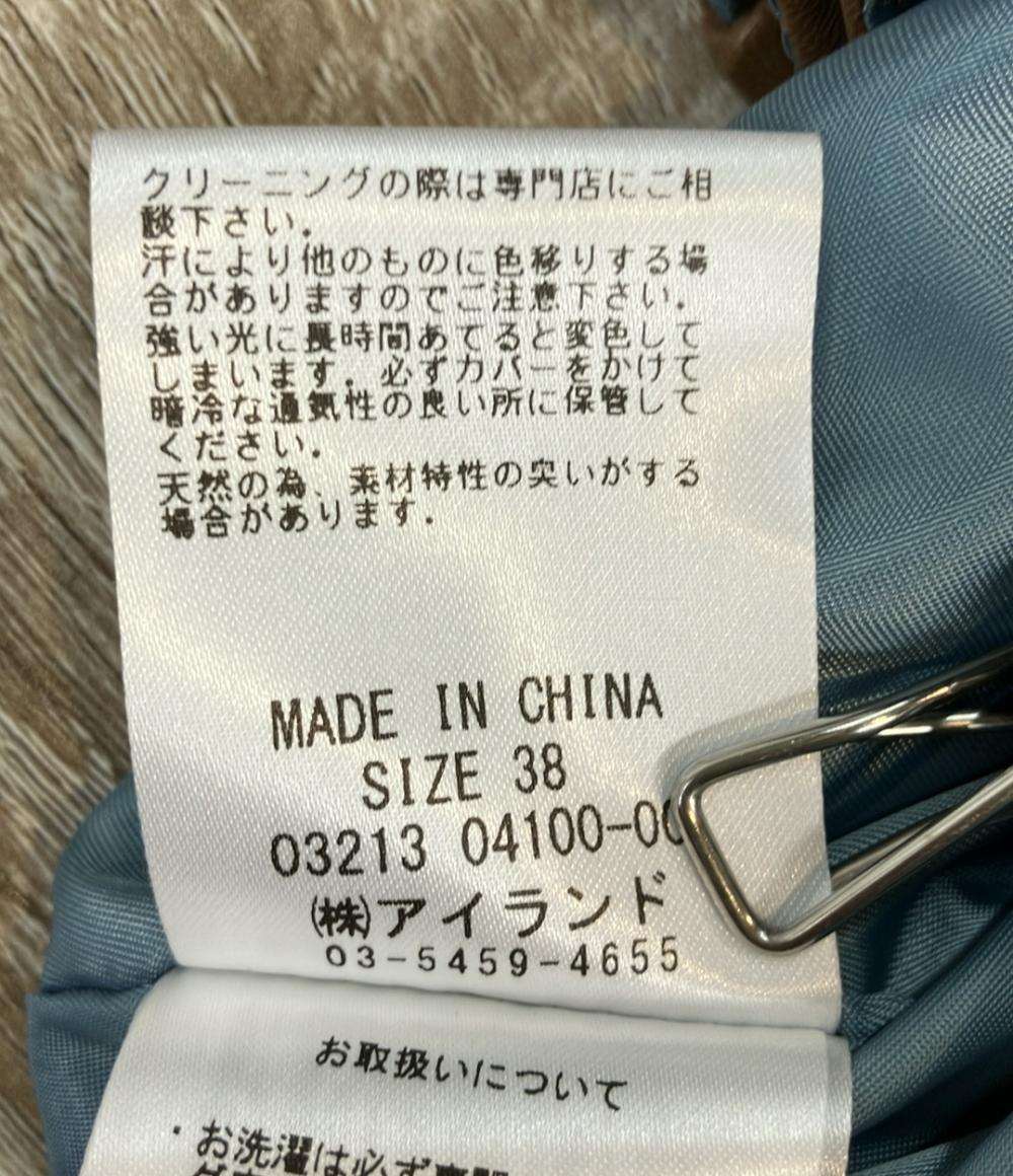 Diagram GRACE CONTINENTAL ダブルライダースジャケット ラムレザー レディース SIZE 38 (S) ダイアグラムグレースコンチネンタル