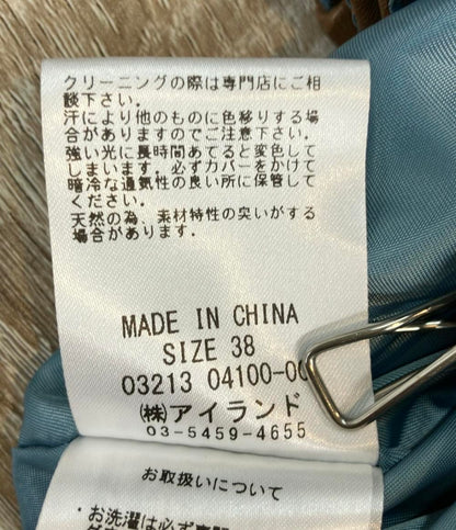 Diagram GRACE CONTINENTAL ダブルライダースジャケット ラムレザー レディース SIZE 38 (S) ダイアグラムグレースコンチネンタル