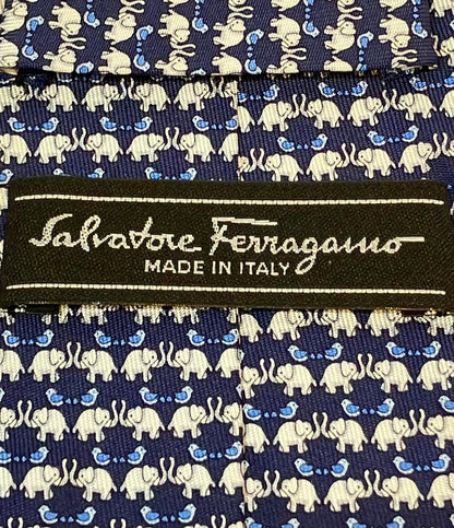 美品 サルヴァトーレフェラガモ ネクタイ シルク100% メンズ Salvatore Ferragamo