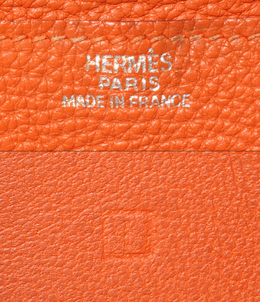 HERMES 二つ折り長財布 シルバー金具 ☐I刻印 ドゴン GM レディース エルメス