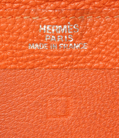 HERMES 二つ折り長財布 シルバー金具 ☐I刻印 ドゴン GM レディース エルメス