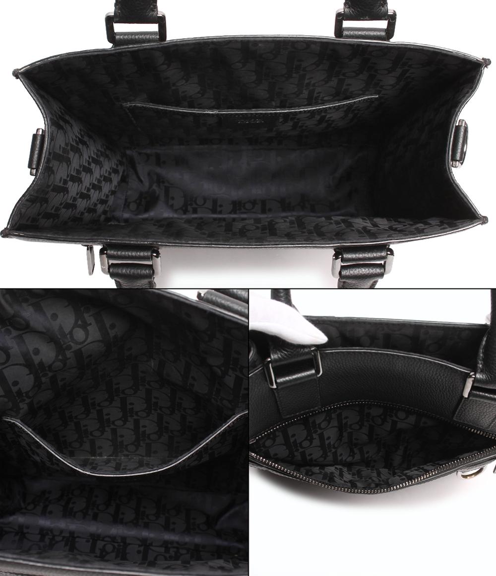 ディオール レザートートバッグ シルバー金具 サファリトート メンズ Dior