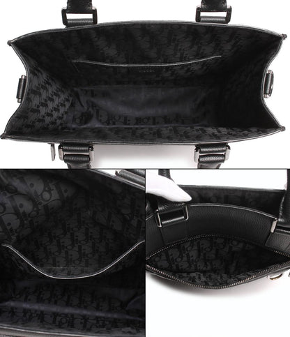 ディオール レザートートバッグ シルバー金具 サファリトート メンズ Dior
