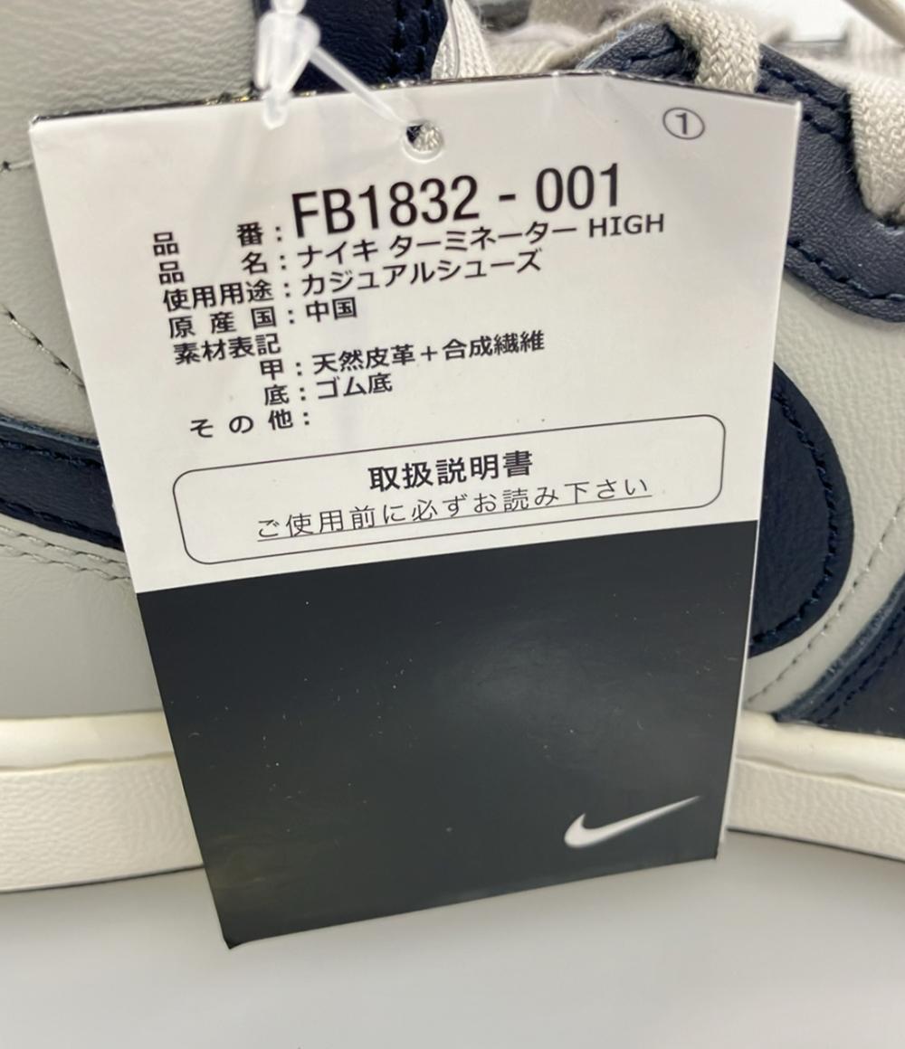 美品 ナイキ ハイカットスニーカー TERMINATOR HIGH FB1832-001 メンズ SIZE 26.5 (M) NIKE
