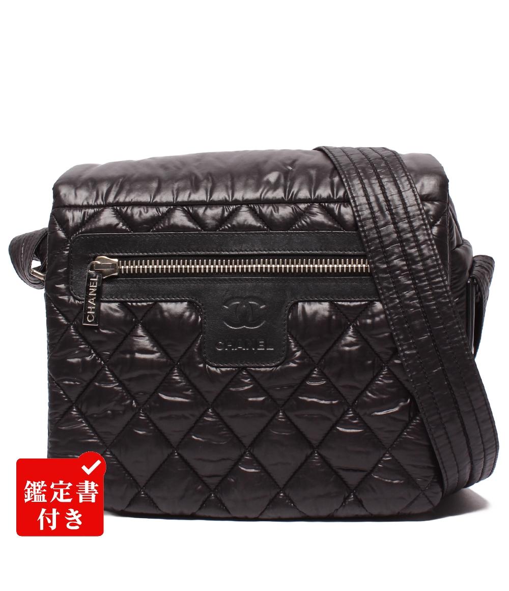 CHANEL ショルダーバッグ メッセンジャーバッグ 肩掛け 斜め掛け シルバー金具 マトラッセ コココクーン A48616 レディース メンズ シャネル