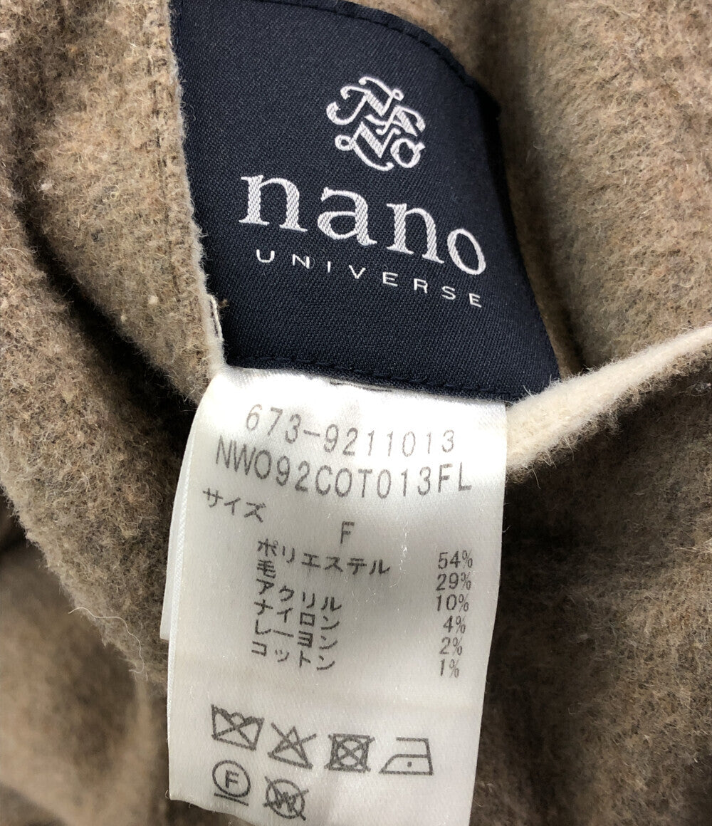 ナノユニバース  Ｗフェイス リバーシブルフードコート      レディース SIZE F (M) nano universe