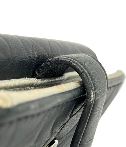 CHANEL 二つ折り財布 シルバー金具 カメリア レディース シャネル