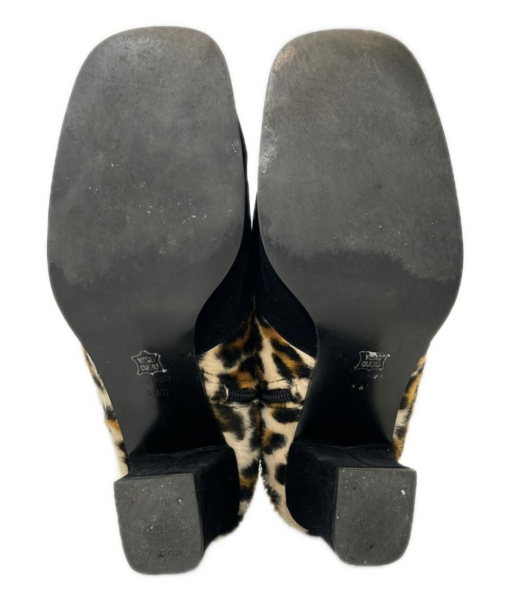 フェンディ レオパードショートブーツ レディース SIZE 36 1/2 (M) FENDI
