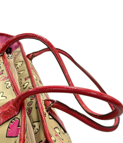 COACH トートバッグ グラフィティ コーティングキャンバス パテントレザー ポピー 16507 レディース コーチ