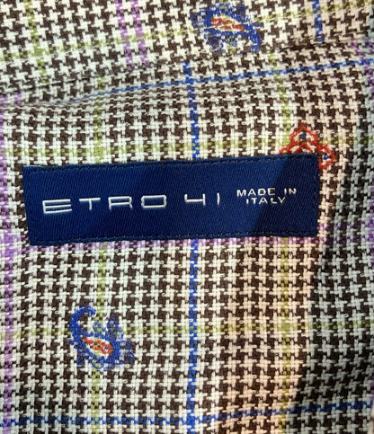 ETRO 長袖シャツ 千鳥格子 ハウンドトゥースチェック柄 15AW 152-1K320-3120 メンズ SIZE 41 (L) エトロ