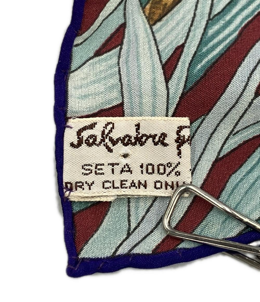 美品 Salvatore Ferragamo スカーフ シルク100% レディース サルヴァトーレフェラガモ