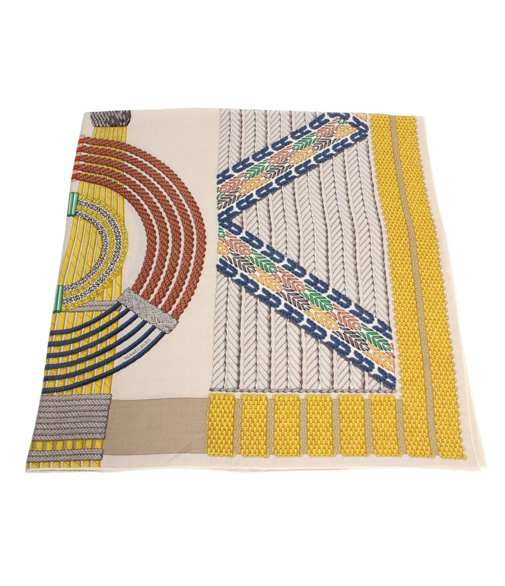 HERMES スカーフ カレ140 カレジェアン DRESSAGE TRESSAGE レディース エルメス