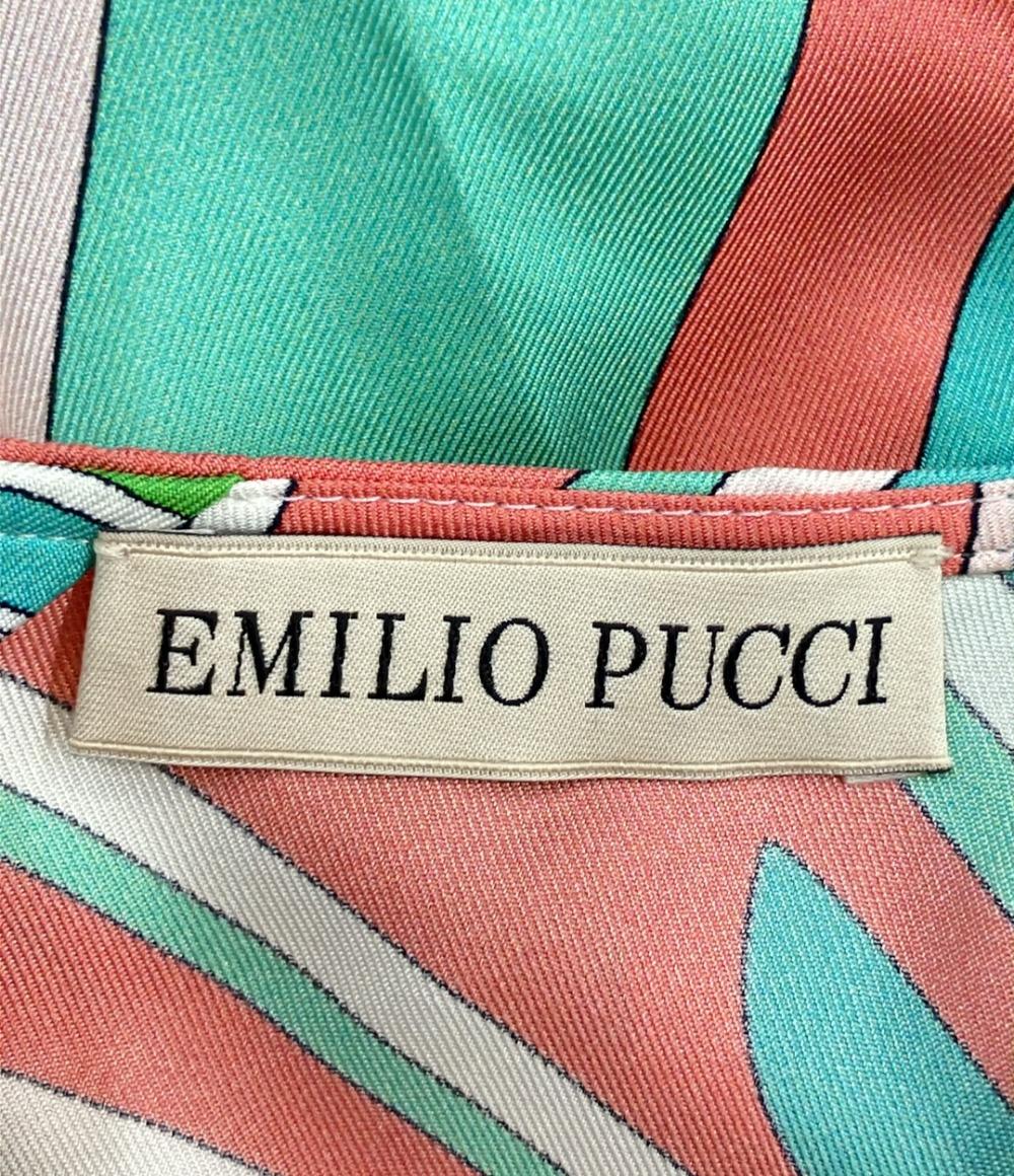 美品 Emilio Pucci 半袖ブラウス 9HRM81 レディース SIZE USA 2 (XS) エミリオ・プッチ