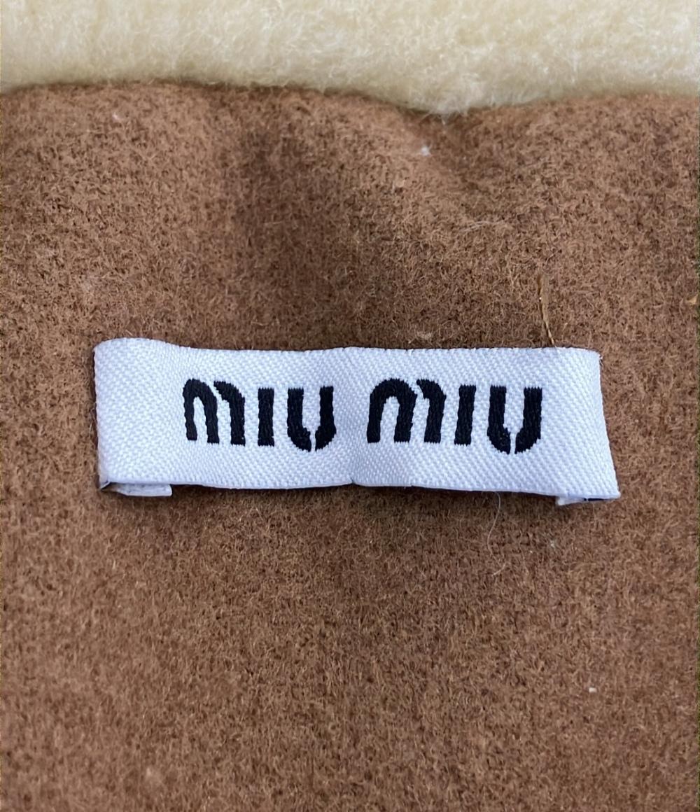 Miu Miu リアルファーフーディーブルゾン 0000ET - Z0646 - 00009 レディース SIZE 38 (S) ミュウ ミュウ