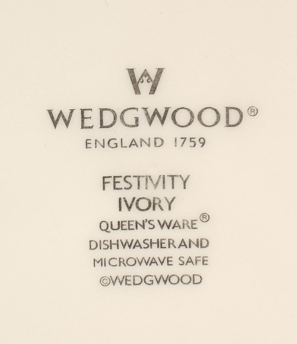 ウェッジウッド プレート 皿 2点セット 27cm 21cm フェスティビティ アイボリー WEDGWOOD