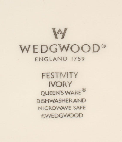 ウェッジウッド プレート 皿 2点セット 27cm 21cm フェスティビティ アイボリー WEDGWOOD