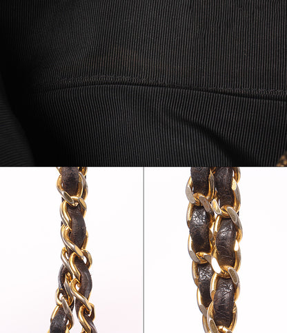 CHANEL チェーンショルダーバッグ 肩掛け ゴールド金具 1番台 マトラッセ レディース シャネル