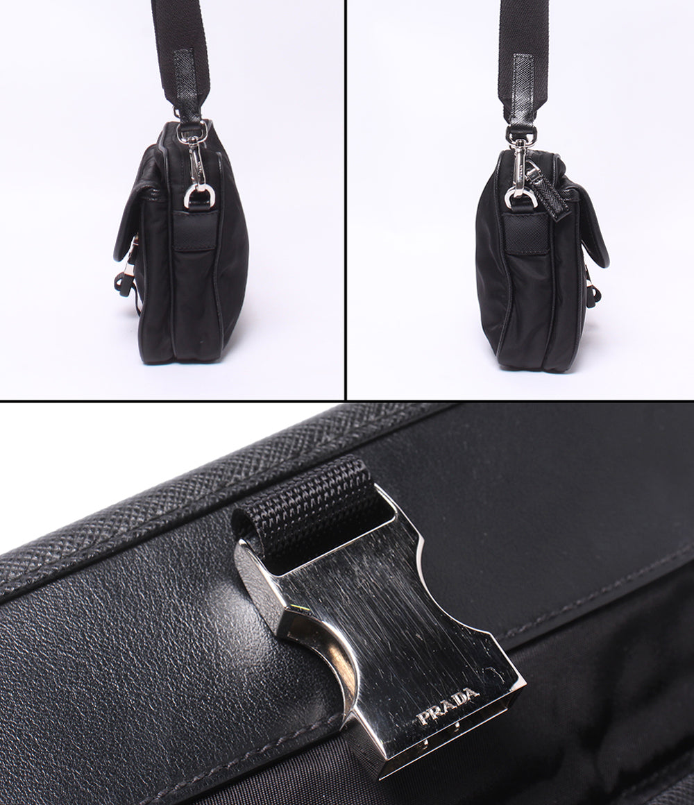 美品 PRADA ショルダーバッグ 斜め掛け RE-NYLON 2VH133 レディース メンズ プラダ